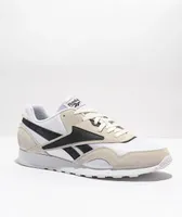 Reebok Classic Nylon Plus White & Black Shoes