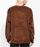 Reebok Classics Brown Corduroy Crewneck Sweatshirt