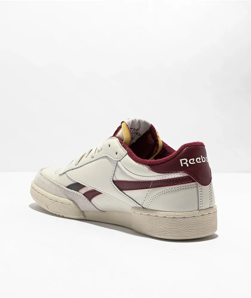 Reebok Club C 85 Revenge Chalk & Burgundy Shoes