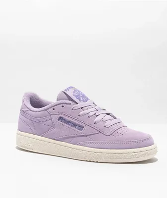 Reebok Club C 85 Suede Sunwashed Purple Skate Shoes