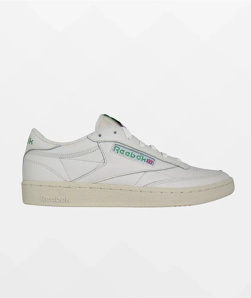 Reebok Club C 85 Vintage White & Green Shoes