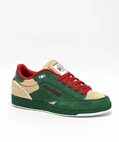 Reebok Club C Bulc Dark Green & Oat Skate Shoes