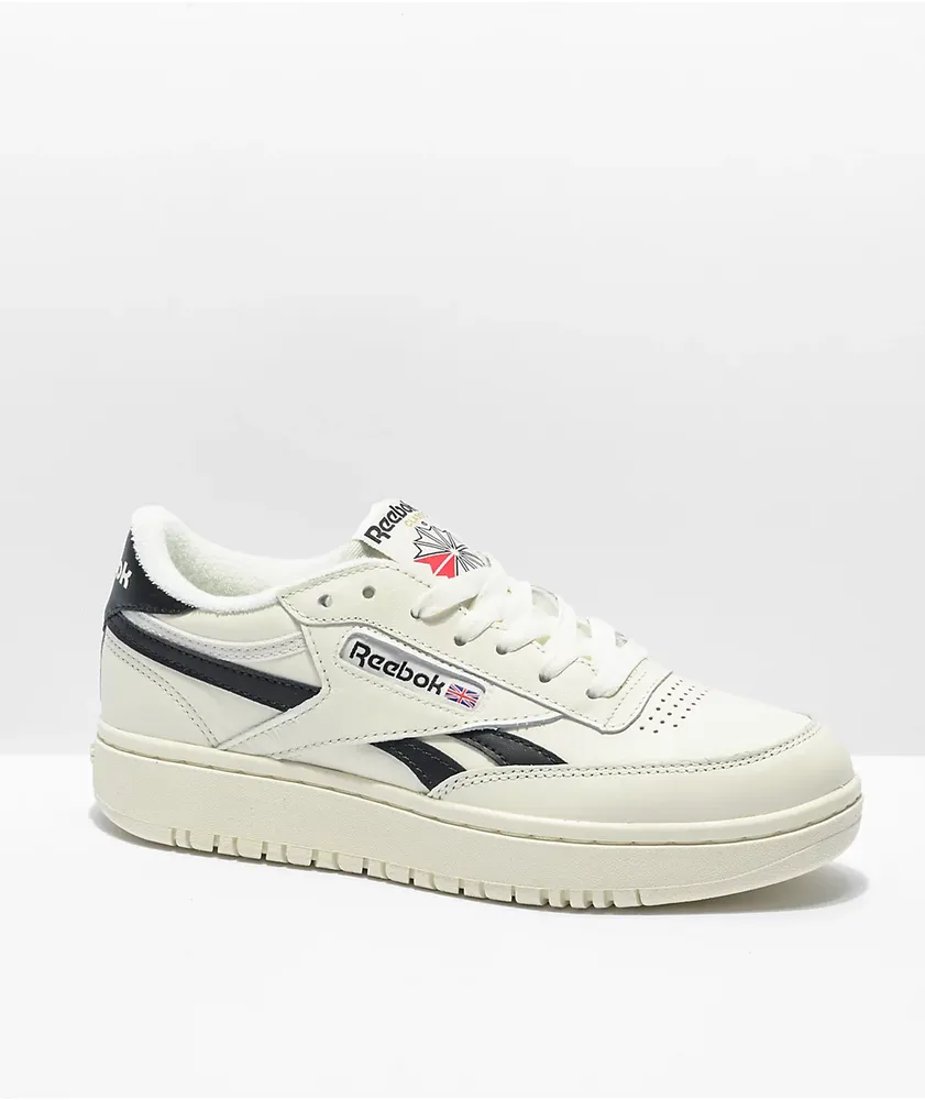 Reebok Club C Double White & Black Shoes