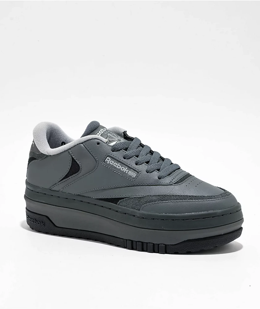 Reebok Club C Extra Dark Grey Platform Shoes