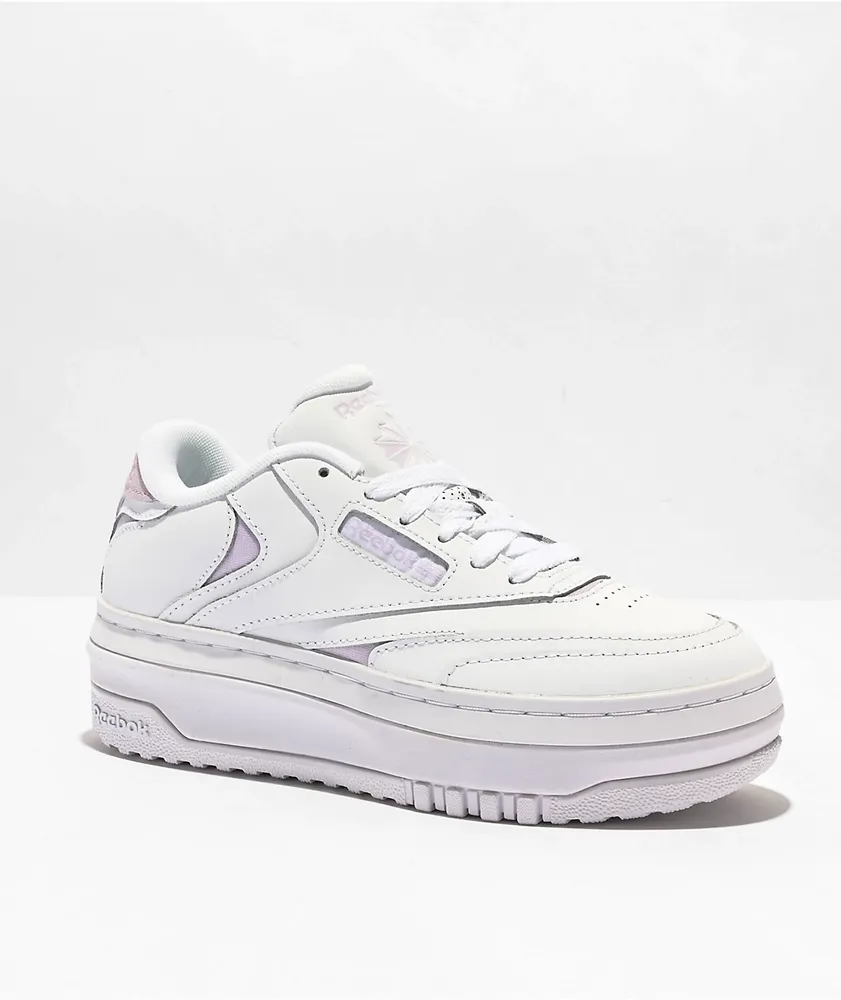 Reebok Club C Extra Pastels White & Lilac Shoes
