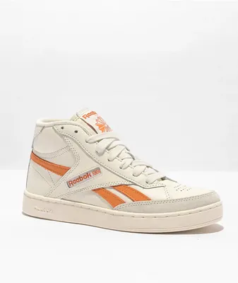 Reebok Club C Forum Chalk & Peach High Top Skate Shoes