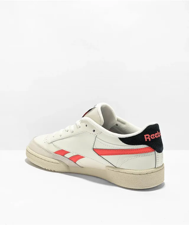 Reebok Club C Revenge Varsity White & Orange Shoes