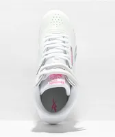 Reebok Freestyle HI Evergreen White & Pink Shoes