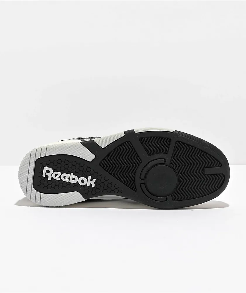 Reebok Kids BB 4000 II Mid Black & White Shoes