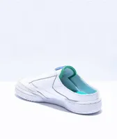 Reebok Laceless White & Blue Mule Shoes