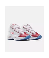Reebok Question Mid White & Vector Red Shoes