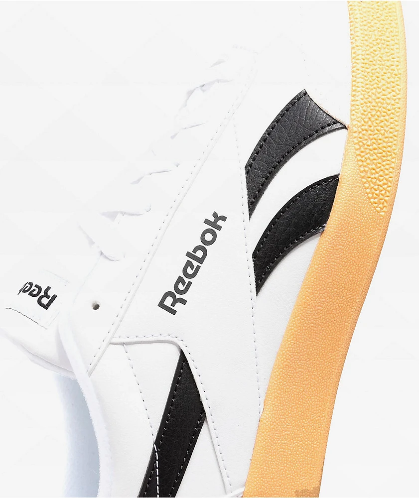 Reebok Smash Edge White, Black & Gum Shoes