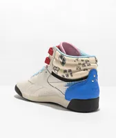 Reebok x DC Comics Freestyle Hi Harley Quinn White Shoes