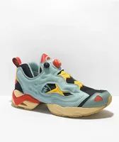 Reebok x Looney Tunes Instapump Fury Blue, Yellow, & Red Shoes