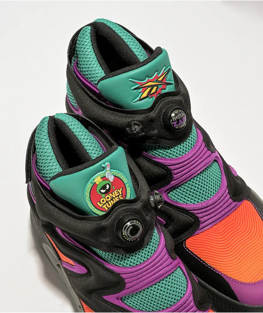 Reebok x Looney Tunes Instapump Fury Zone Black, Teal, & Purple High Top Shoes