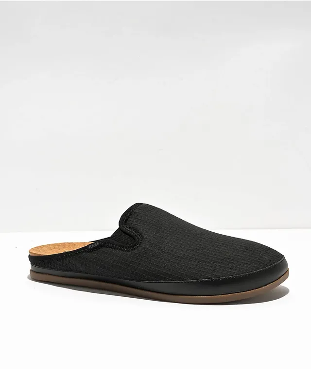 Reef Cushion Homey Black Slippers