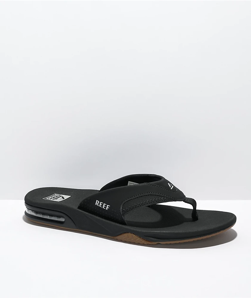 Reef Fanning Black & Silver Sandals