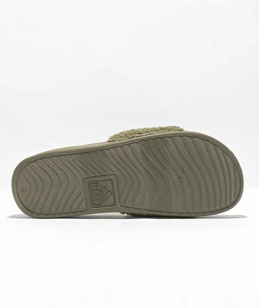 Reef One Chill Olive Slide Sandals