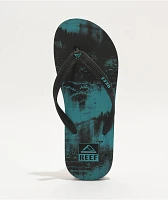 Reef Seaside Prints Washed Aqua Sandals