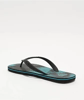 Reef Seaside Prints Washed Aqua Sandals