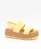 Reef Water Vista Higher Pale Banana Platform Sandals