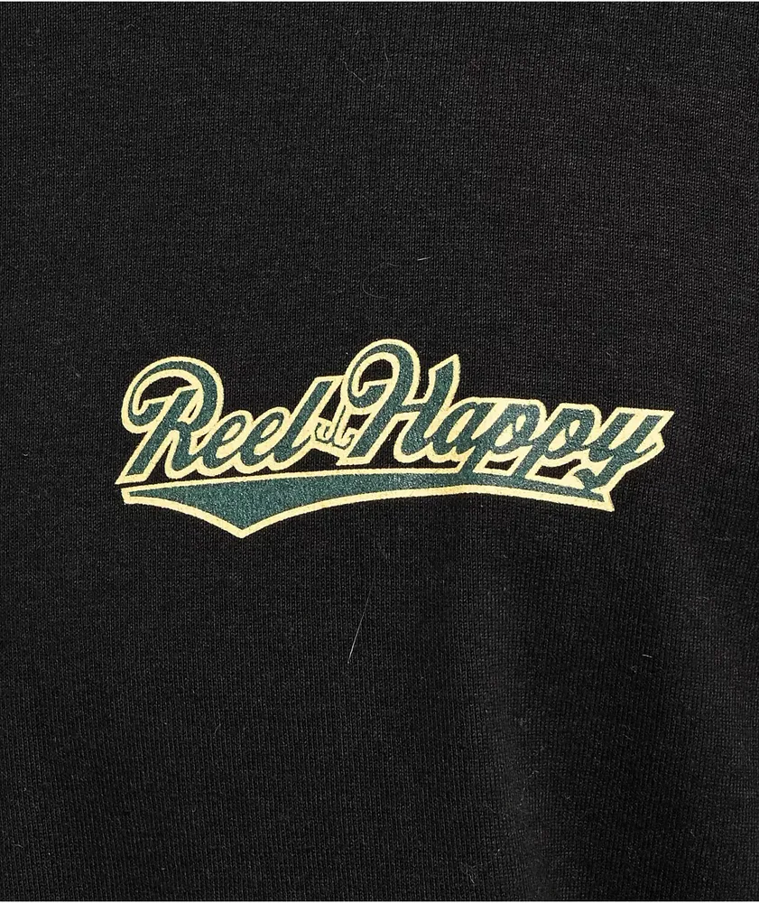 Reel Happy Co. Bass Life Black T-Shirt