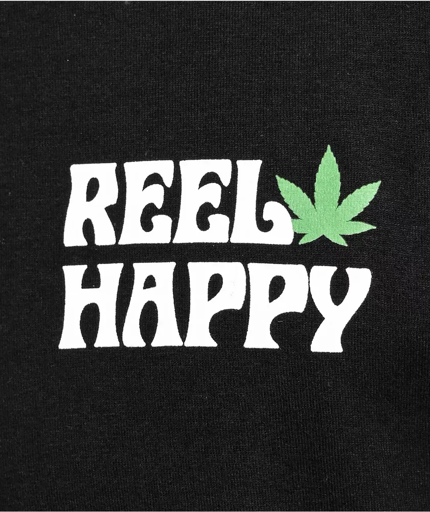 Reel Happy Co. Emerald Country Black T-Shirt