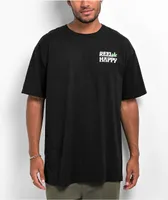 Reel Happy Co. Emerald Country Black T-Shirt