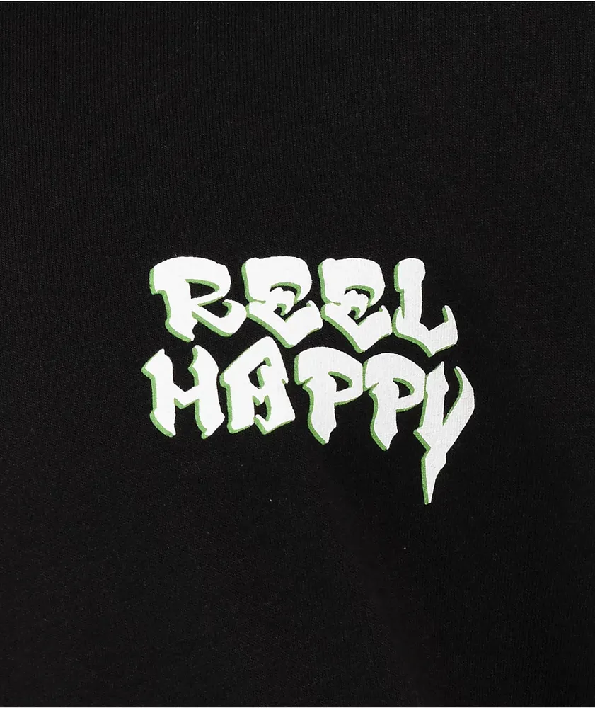 Reel Happy Co. Guardian Black Long Sleeve T-Shirt