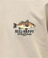 Reel Happy Co. Harbor Stack Tan T-Shirt