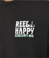 Reel Happy Co. Lucky Bass Black T-Shirt