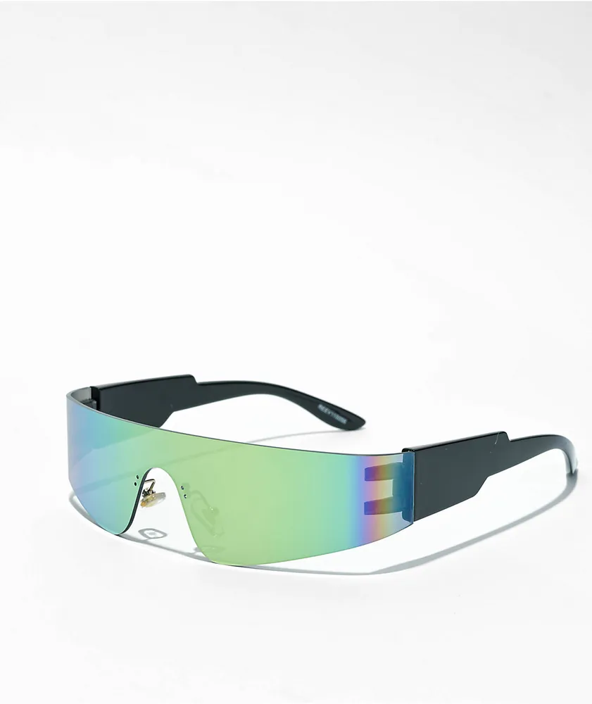 Zumiez Reeves Blue Reflective Sunglasses