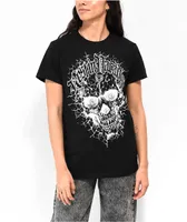 Rest In Paradise by Anuel AA Skull Black T-Shirt