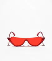 Retro Pointe Red Cat Eye Sunglasses