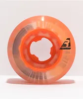 Ricta Asta Speedrings 53mm 95a Clear Orange Skateboard Wheels