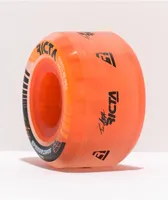 Ricta Asta Speedrings 53mm 95a Clear Orange Skateboard Wheels