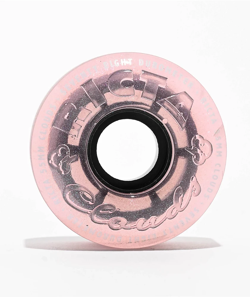 Ricta Clouds 55mm 78a Iridescent Pink Crusier Skateboard Wheels