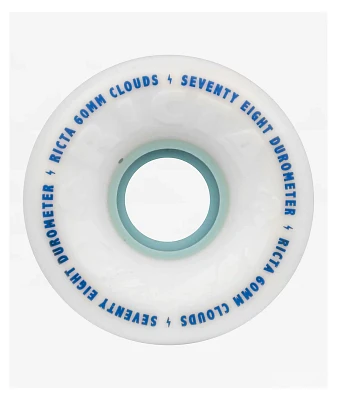 Ricta Clouds 60mm 78a White Cruiser Skateboard Wheels