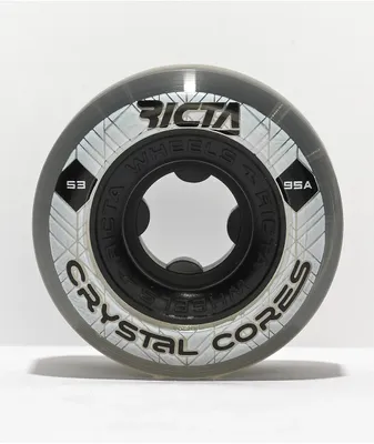 Ricta Crystal Cores 53mm 95a Black Skateboard Wheels