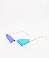 Rimless Micro Cat Eye Sunglasses