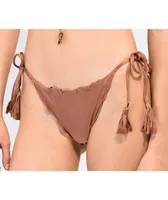 Rio De Sol Frufru Shimmer Copper Bikini Bottom