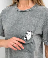Ripndip Grim Nermer Grey Mineral Wash Pocket T-Shirt