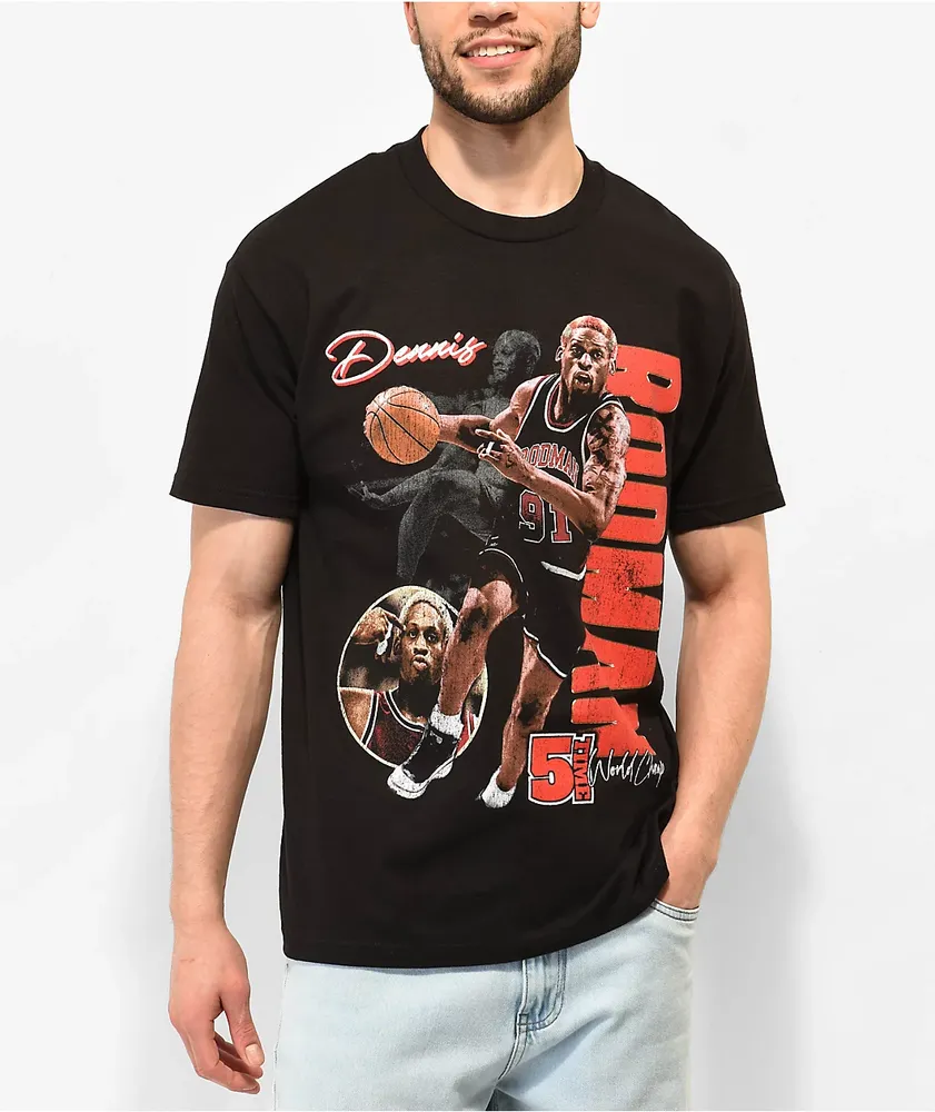 Rodman Apparel 5X World Champion Black T-Shirt 