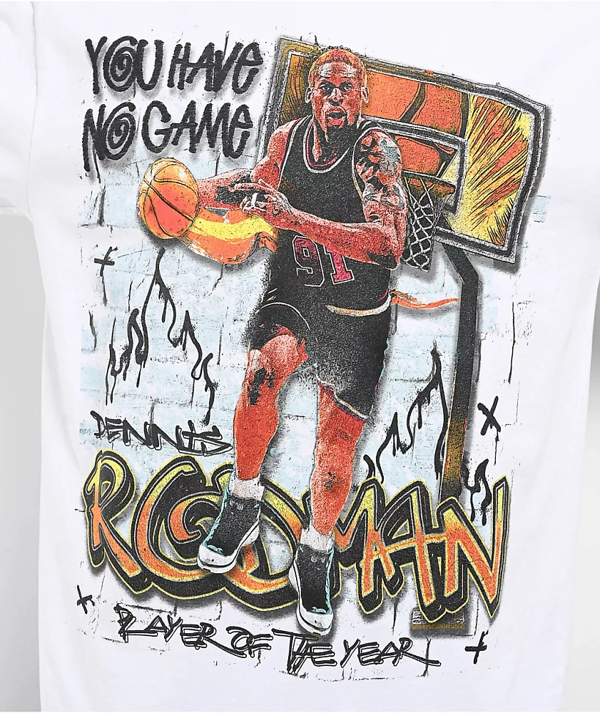 Rodman Apparel Art Of The Dribble White T-Shirt