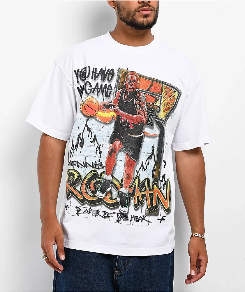 Rodman Apparel Art Of The Dribble White T-Shirt