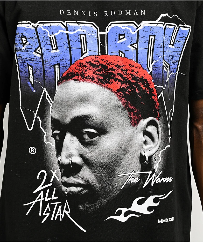 Rodman Apparel Bad Boy Lightning Black T-Shirt