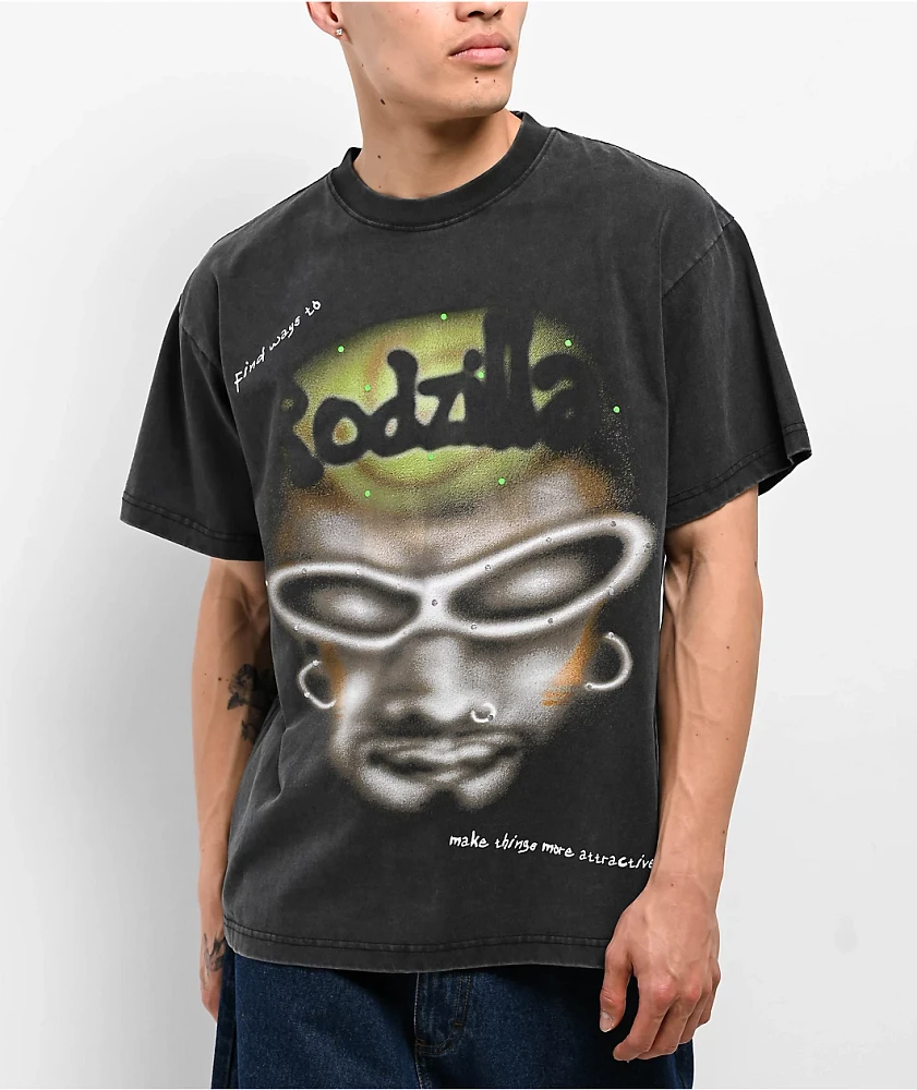 Rodman Apparel Graff Head Black Wash T-Shirt