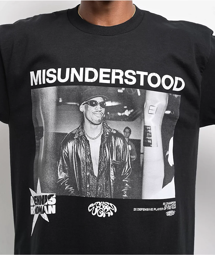 Rodman Apparel Misunderstood Black T-Shirt