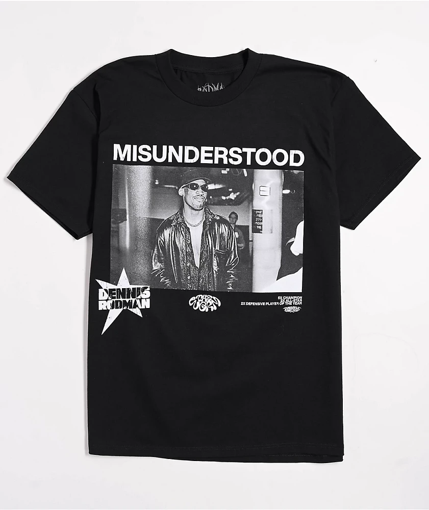 Rodman Apparel Misunderstood Black T-Shirt