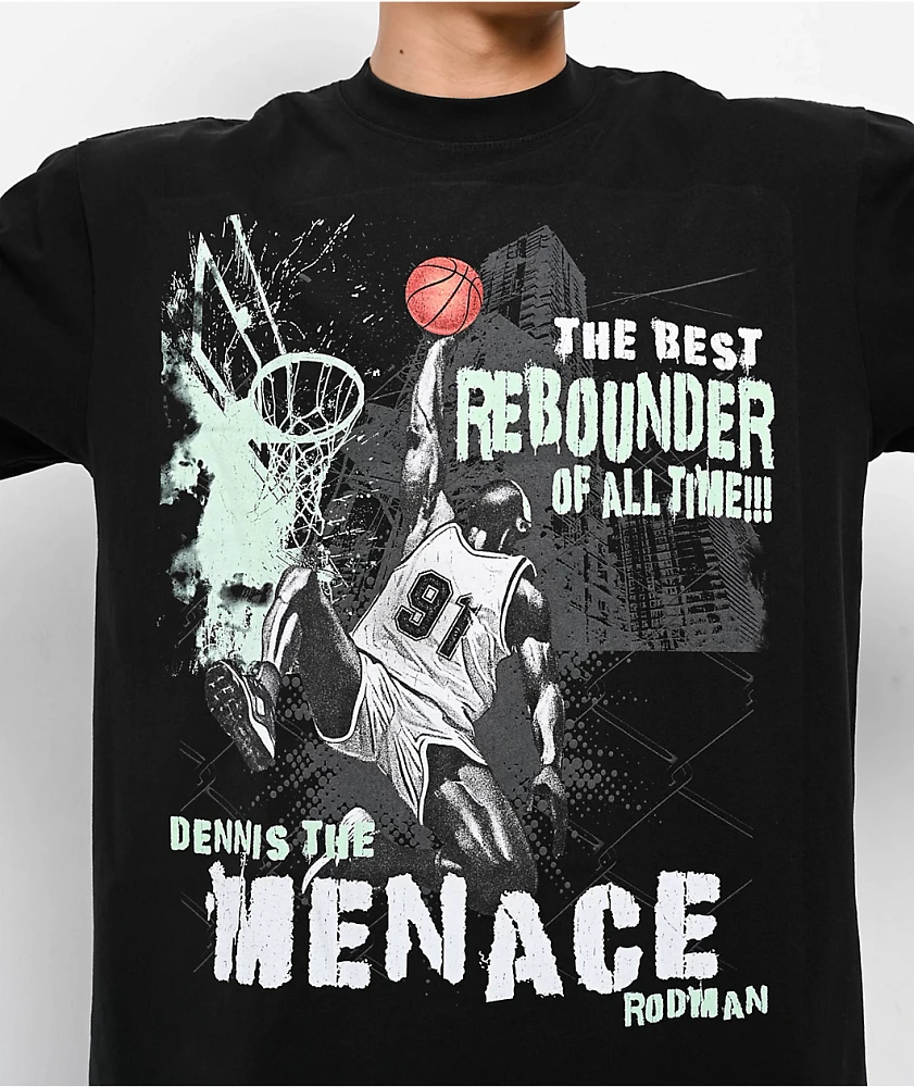 Rodman Apparel Rebound Menace Black T-Shirt